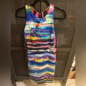 Multicolor Mini Dress